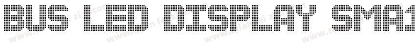 Bus Led Display Sma11字体转换